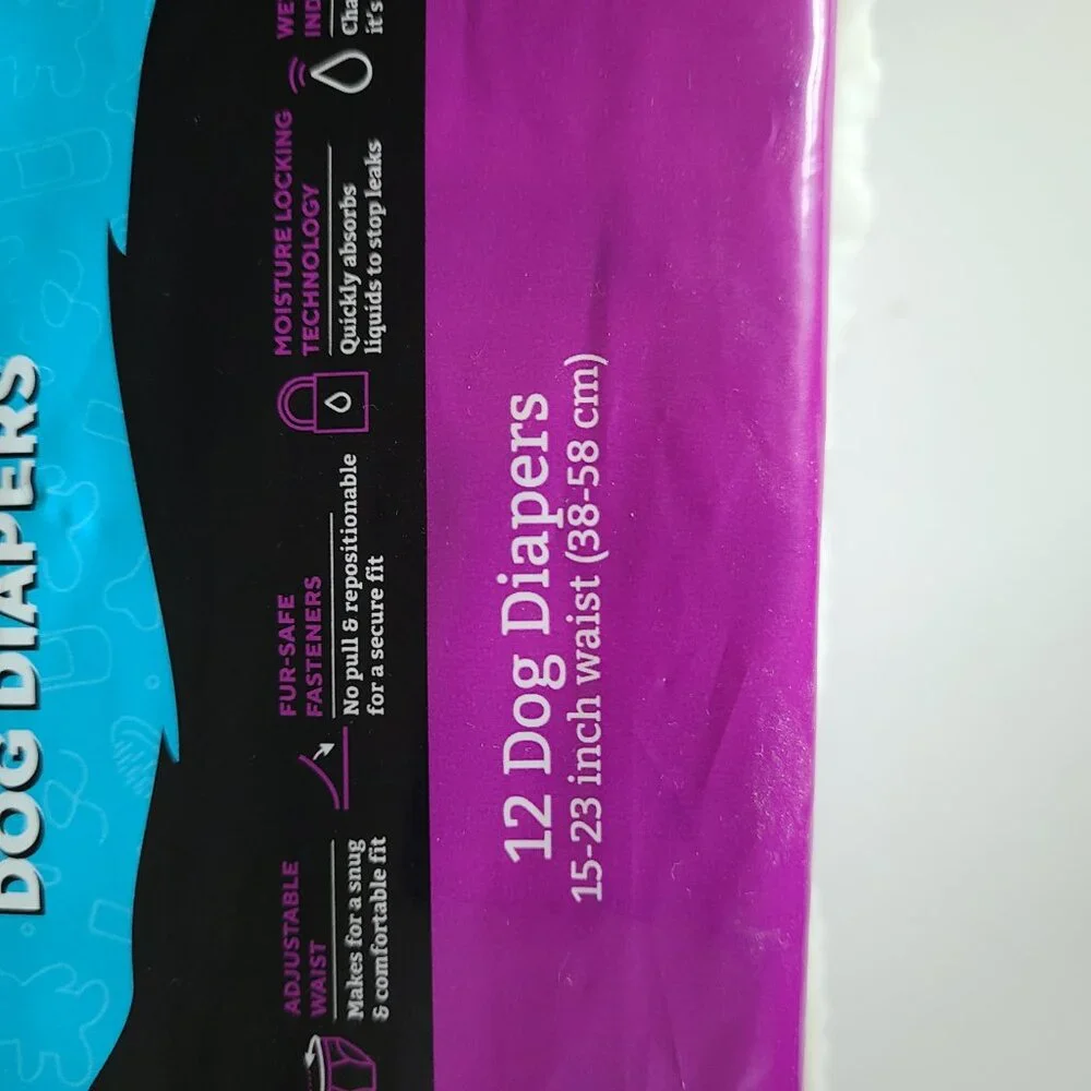 Dog Female Diapers 9 Reusable + 10 Disposable Waist 14